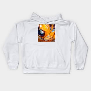 Sunset Hues Fluid Abstract Kids Hoodie